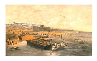 Fortaleza de Yenikale, mirando hacia el Mar de Azov, 1855 de Edmund Walker