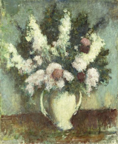 Naturaleza muerta con lilas de Edmund William Greacen