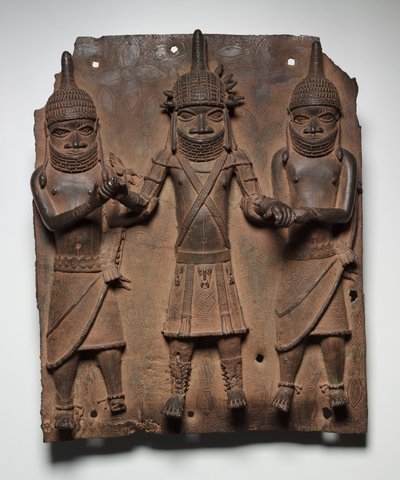 Placa, posiblemente 1500s-1600s de Edo Culture