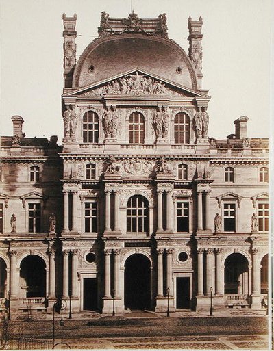 El Pabellón Richelieu del Louvre de Edouard Denis Baldus