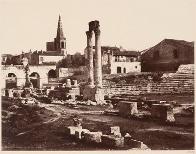 Teatro Romano de Arles,c. 1855 (foto) de Edouard-Denis Baldus