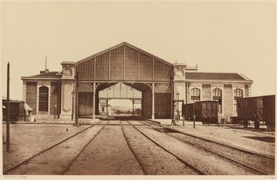 Toulon, Gare (Toulon, estación de tren),1861 o posterior (foto) de Edouard-Denis Baldus