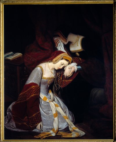 Ana Bolena en la Torre de Londres (1536) de Edouard (1799 1877) Cibot
