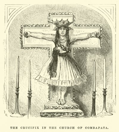 El crucifijo en la iglesia de Combapata de Edouard (after) Riou