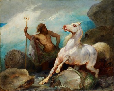 Neptuno Creando el Caballo, ca 1845 de Édouard Alexandre Odier