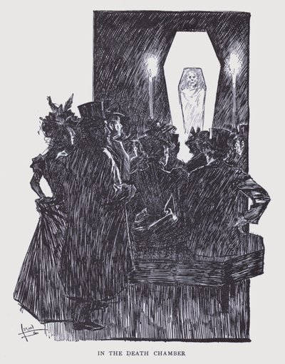 París bohemio: En la cámara de la muerte (litografía) de Edouard Alfred (1875 1954) Cucuel