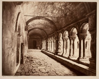Arles. Claustro de San Trófimo (galería norte) de Édouard Baldus