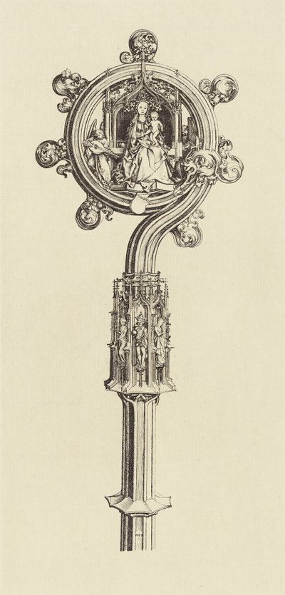 [Diseño para un bastón de Martin Schongauer] de Édouard Baldus