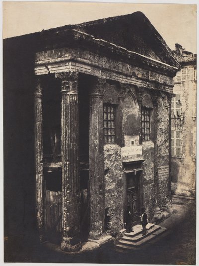Fachada, Templo de Augusto y Livia, Vienne de Édouard Baldus
