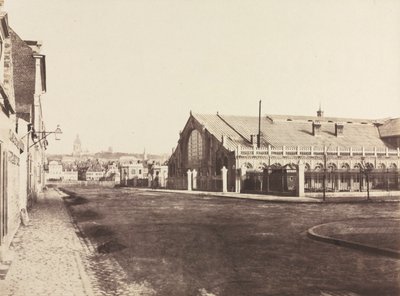 Gablete Sur de la Estación de Ferrocarril de Boulogne, c. 1855 de Édouard Baldus