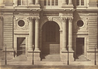 La planta baja del pabellón Turgot, Louvre, París de Édouard Baldus