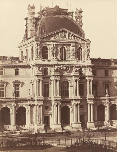 Vista del Louvre, 1855-1857 de Édouard Baldus