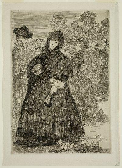 En el Prado de Edouard and Bracquemond Felix Joseph Auguste Manet