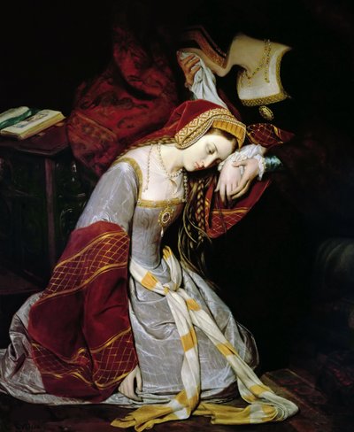 Ana Bolena en la Torre de Londres de Edouard Cibot