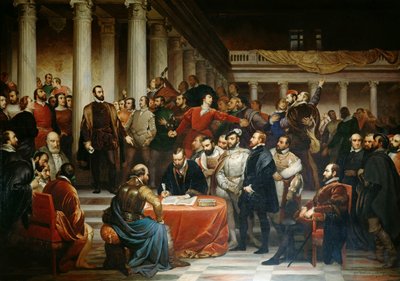 El Compromiso de los Nobles el 5 de abril de 1566, 1849 de Edouard De Bièfve