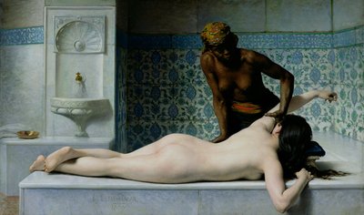 El masaje, 1883 de Edouard Debat Ponsan