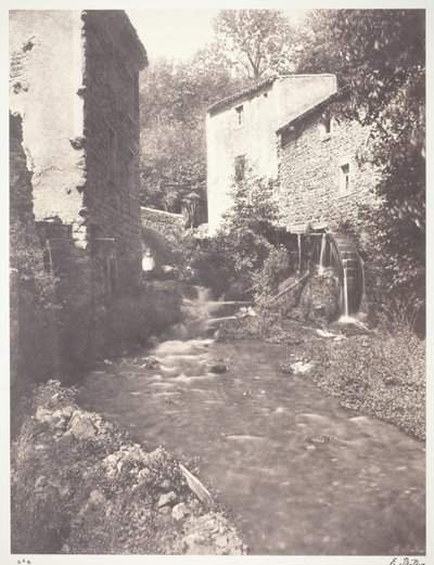 Molinos de agua en Auvernia de Edouard Denis Baldus