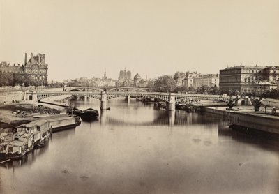 El puente Solferino, París, c. 1860 (foto) de Edouard Denis Baldus