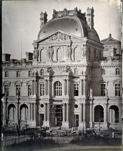 Obras del Pabellón Denon en el Museo del Louvre de Edouard Denis Baldus