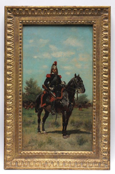 Oficial de Dragones Montado, 1876 de Jean Baptiste Edouard Detaille