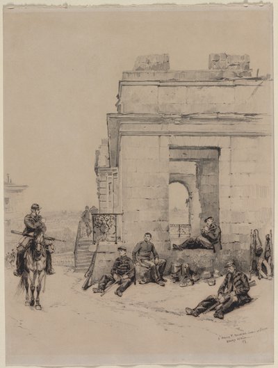 Soldiers Resting (recto) de Edouard Detaille