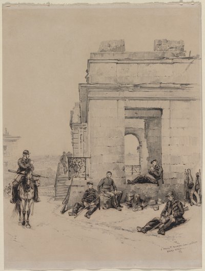 Soldados descansando, 1878 de Jean Baptiste Edouard Detaille