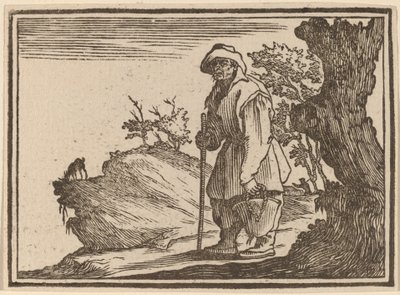 Campesino con saco de Edouard Eckman after Jacques Callot