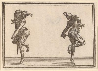 Dos Pantalones Bailando de Edouard Eckman after Jacques Callot