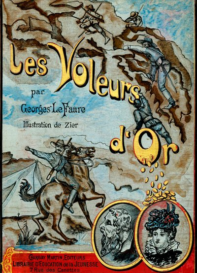 Portada de una novela de aventuras: Les Thieves d