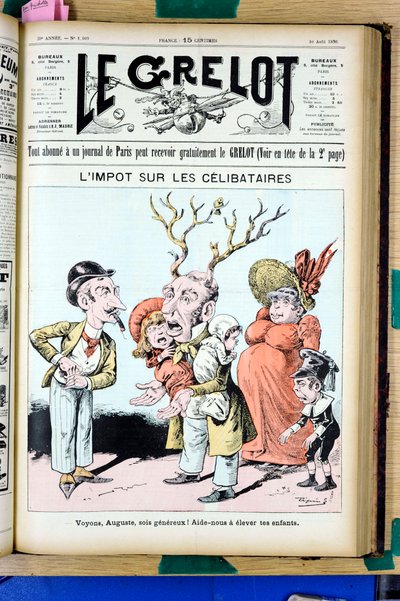 Portada de "El Grelot", número 1009, Satírico en Colores de Edouard Guillaumin Pepin
