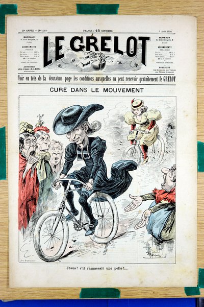 Portada de Le Grelot, número 1269, Satírico en Colores de Edouard Guillaumin Pepin