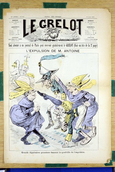 Portada de "Le Grelot", número 835, Satírico en Colores de Edouard Guillaumin Pepin
