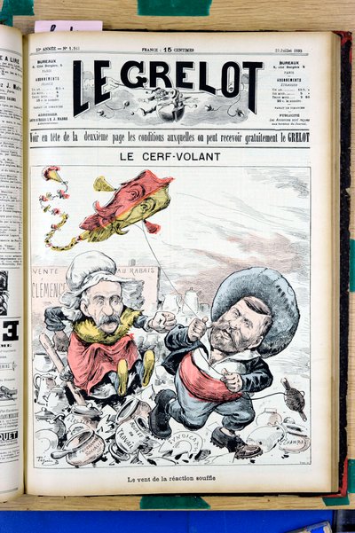 Portada de Le Grelot, Satírico en Colores de Edouard Guillaumin Pepin