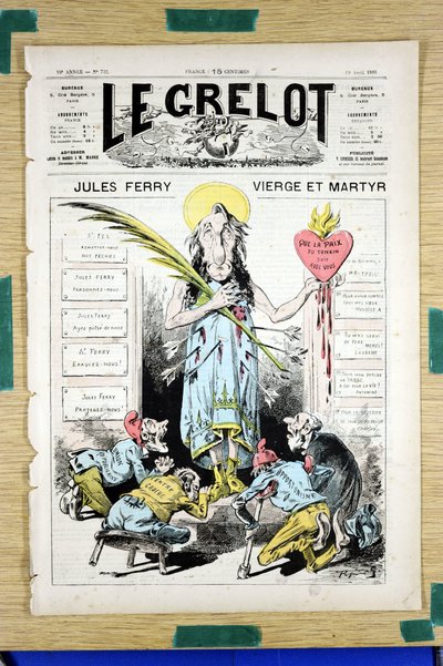 Portada de “Le Grelot”, número 732, Satírico en Colores de Edouard Guillaumin Pepin