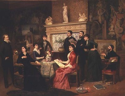 La lección de pintura de Edouard Jean Conrad Hamman