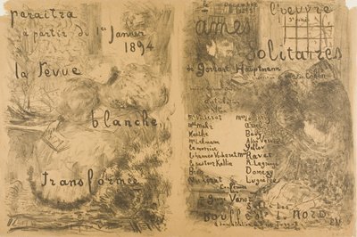 "La Revue Blanche" Almas transformadas y solitarias de Édouard Jean Vuillard