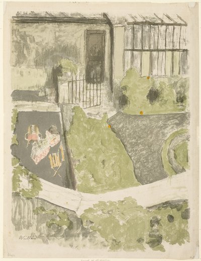 El jardín frente al estudio de Édouard Jean Vuillard