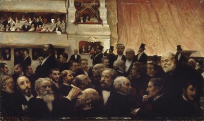 Intermedio de una primera en la Comédie-Française, 1885 de Edouard Joseph Dantan