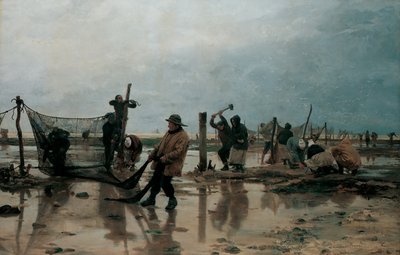 Asegurando las redes, 1885 de Edouard Joseph Dantan