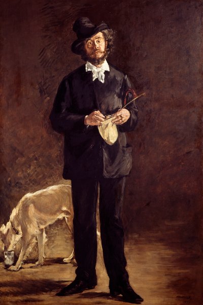 Artista (retrato del pintor Marcelino Desboutin) de Édouard Manet