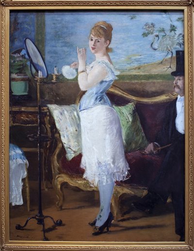 Babe. (Retrato de la actriz Henriette Hauser, conocida como Citron, en el papel de Nana, personaje prostituta en las novelas de Emile Zola). de Édouard Manet