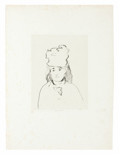 Berthe Morisot en silueta de Édouard Manet