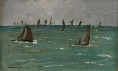 Barcos en Berck-sur-Mer, 1873 de Édouard Manet