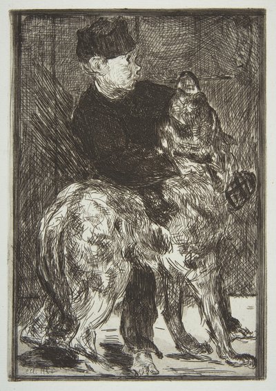 Niño y perro, 1862 de Édouard Manet