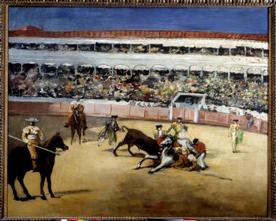 Lucha de toros. Representación de una corrida de toros de Édouard Manet