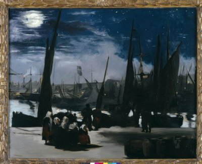 Claro de luna sobre el puerto de Boulogne de Édouard Manet