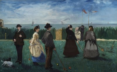 El juego de croquet en Boulogne de Édouard Manet