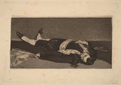 Dead Toreador (Torero muerto) de Édouard Manet