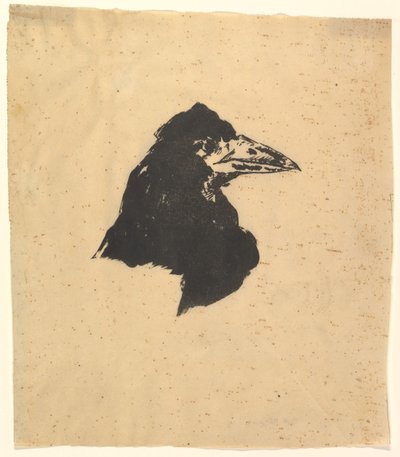 Diseño para el cartel y la portada de El cuervo de Edgar Allan Poe, 1875 de Édouard Manet
