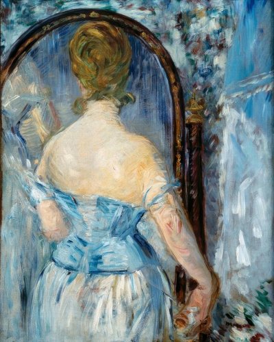 Frente al espejo de Édouard Manet